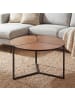 FineBuy Couchtisch in Braun / MDF / 80x80x42