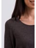 CASH-MERE.CH Rundhals Pullover in Taupe Melange