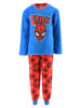 Spiderman 2tlg. Outfit: Schlafanzug Pyjama Langarmshirt und Hose in Blau