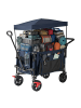 relaxdays Bollerwagen in Blau - (B)54 x (H)131 x (T)97 cm