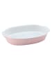 CreaTable Auflaufform Classic Pastell Kitchen oval, 33,5 x 19 x 5 cm, 1 teilig in rosa