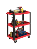 HOMCOM Werkzeugwagen-70,5L x 35B x 82,5H cm-Rot