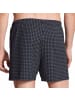 Calida Web-Boxershorts 4er Pack in Dunkelblau/Weiß