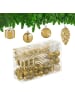 relaxdays 72-tlg. Weihnachtskugeln Set in Gold