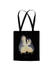 Mr. & Mrs. Panda totebag Pinguin umarmen ohne Spruch in Schwarz