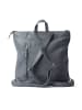 VARGU Echtleder Rucksack Femen 1 in grey-sky blue