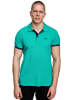 Rusty Neal Kontrast Polo Pique Shirt Regular Fit in Grün / Marine