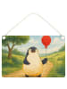 Mr. & Mrs. Panda Wanddeko Pinguin Luftballon Design ohne Spruch in Weiß