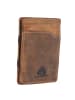Greenburry Vintage Kreditkartenetui Leder 7 cm in braun