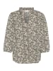 Kaffe Langarm-Bluse KAkatrine Regular fit in Black/White Flower Print
