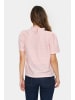 SAINT TROPEZ Kurzarm-Bluse JovitaSZ Gerade Passform in Ash Rose