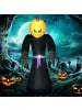HOMCOM Halloween Dekoration-L110 x B66 x H210 cm-Orange+Schwarz