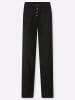 creation L Velourslederimitat-Hose in schwarz
