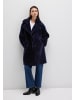 Mavi Jeans Eleganter Mantel mit breitem Revers und geradem Schnitt in Blau