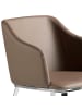 Angel Cerdá Stuhl 4022 in Braun/Stahl – (B)51 x (H)79 x (T)56 cm