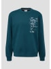 s.Oliver Sweatshirt in 69D1_dunkles türkis