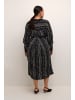 KAFFE curve Kleid KCalicia Loose fit in Black/White/Elephant Graphic