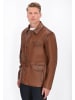 DreiMaster Men Leather Jacket in cognac