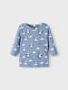 name it 3er Pack Unisex Baby Longsleeve Panda Motiv in Blau