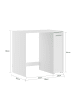 SoBuy Waschmaschinenunterschrank in Reinweiß - (W) 60 x (H) 88 x (L) 90 cm