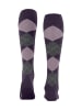 Burlington Marylebone Kniestrumpf in Wineberry