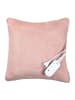 Adler Europe AD 7444 Flauschiges Heizkissen - 38 x 38 cm mit 2 Heizstufen in Rosa