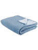 Beliani Kuscheldecke BJAS in Blau - (W) 150 x (H) 1 x (L) 200 cm