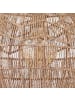 home24 home24 Pendelleuchte 1-flammig aus Leinen & Eisen in Braun, 40 x 190 x 40 cm in Braun