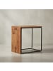 KADIMA DESIGN Massivholz Beistelltisch, Industrial-Style, 45x30x45 cm, Sofatisch