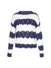 Albee Women Sweater in Navy Offwhite