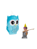 relaxdays 4 x Pinata Eule in Blau
