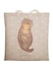 Mr. & Mrs. Panda Tasche Otter Muschel ohne Spruch in Grau Pastell