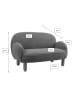 58 aufm Kessel KINDERSOFA Keila komfortabel und bequem weicher Bouclé Stoff in beige