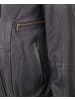 MADDOX Lederblouson Lammnappa in Marineblau