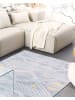 Beliani Kurzflor KARGI in Grau/Gelb - (W) 140 x (H) 1 x (L) 200 cm