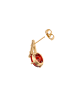 faina Women Stud Earrings in Rose Gold Red