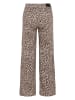 Zero  Leo-Hose mit weitem Bein in Beige/Brown