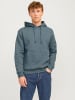 Jack & Jones Hoodie Kapuzen Pullover JJEBRADLEY in Petrol