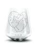 Mr. & Mrs. Panda Longdrinkglas Otter Herz ohne Spruch in Transparent