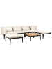 Beliani 3-tlg Lounge Set BRACCIANO in Beige/Schwarz/Braun