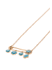 grassland Women Necklace in Rose Gold Turquoise