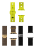 WRISTR Smartwatch-Armband (3-tlg. Set) Motus-Weave-Milanese in Gelb / Silber / Gelbgold
