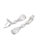 faina Women Dangle Earrings in Silver White