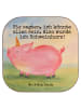 Mr. & Mrs. Panda Bierdeckel Einhorn Schwein Design mit Spruch in Weiß