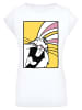 F4NT4STIC T-Shirt Looney Tunes Bugs Bunny Laughing in weiß