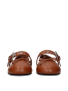 Miu Miu Braun Leder Ballerina Flache Schuhe