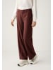 More & More weite Businesshose in raisin brown