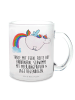 Mr. & Mrs. Panda Tasse Einhorn Fliegendes Pferd mit Spruch in Transparent