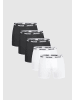 SMILODOX Boxershorts 5er Pack in Schwarz / Weiß