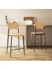 HOMCOM Barhocker in Naturholz 55L x 43B x 103H cm